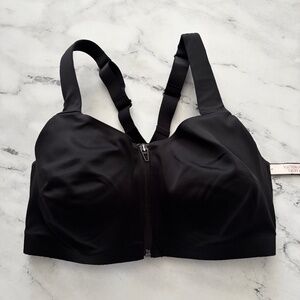 Victoria's Secret Nwt Knockout Front Close Underwire Black Sport Sports Bra